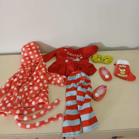 Our Generation 18-inch doll Christmas/Grinch pj set - Picture 1 of 5